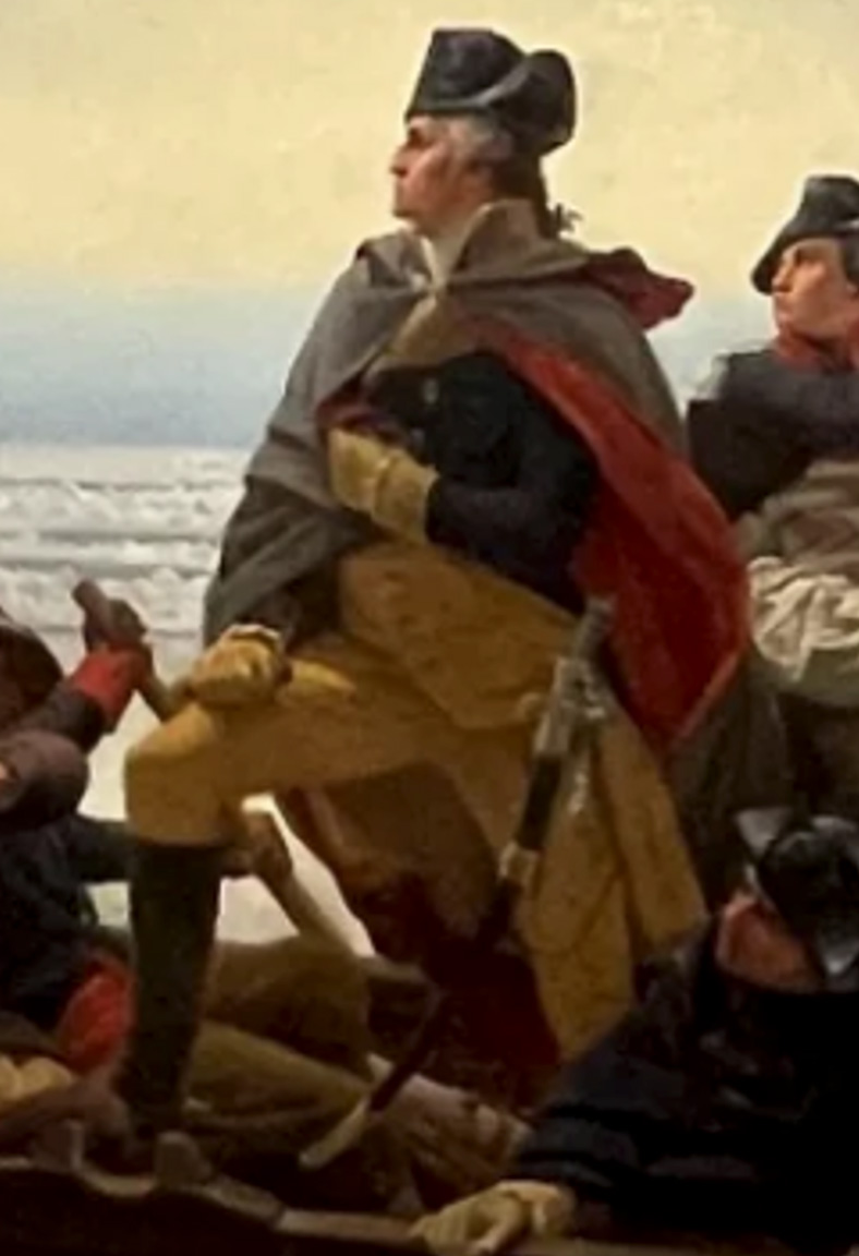 George Washington with a sword